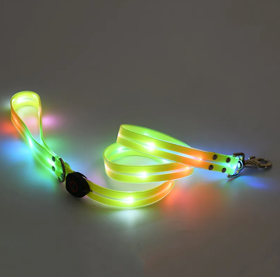 LED Pet Collar with Nylon Leash